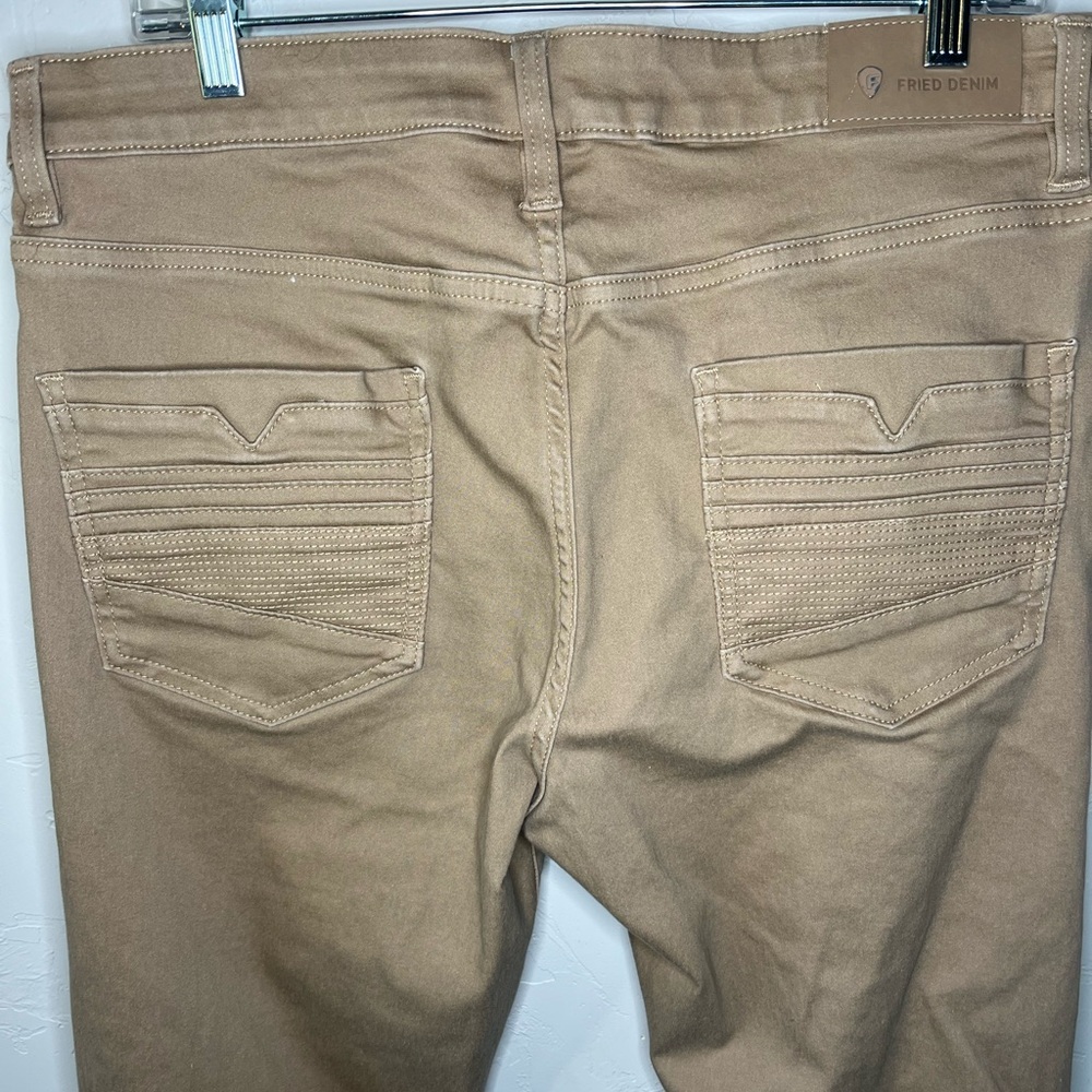 Fried Denim Men's Tan Khaki Pants 36x32 - Picture 6 of 10